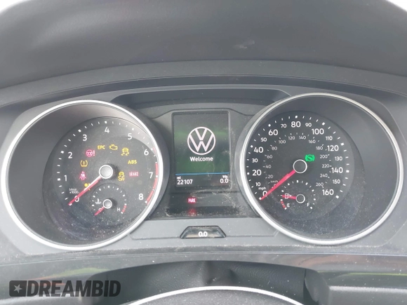 2021 Volkswagen Tiguan S with VIN 3VV1B7AX1MM070775, listed as a IAAI auction lot 41788112 with 22,107 mi miles and . Bid and sale history available at DreamBid. Image 7.