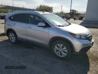 2012 Honda CR-V EX-L with VIN 2HKRM4H7XCH615277, listed as a Copart auction lot 57684505 with 106,741 mi miles and Salvage title. Bid and sale history available at DreamBid. Image 4.