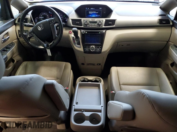 2017 Honda Odyssey EX-L with VIN 5FNRL5H68HB026542, listed as a Copart auction lot 51836965 with 53,562 mi miles and Salvage Title. Bid and sale history available at DreamBid. Image 8.