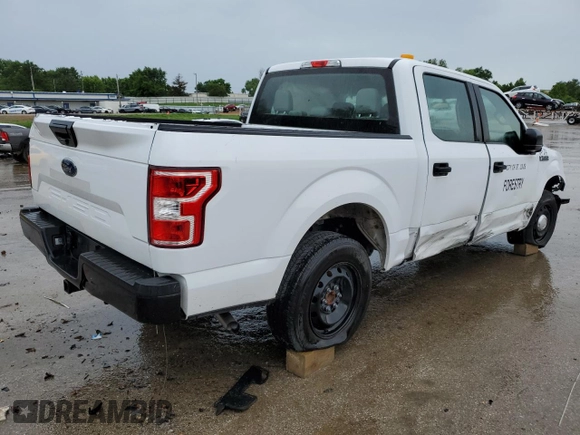 2020 Ford F-150 XL with VIN 1FTEW1CB2LKD52559, listed as a Copart auction lot 54760084 with 23,403 mi miles and Salvage Title. Bid and sale history available at carsss.com. Image 3.