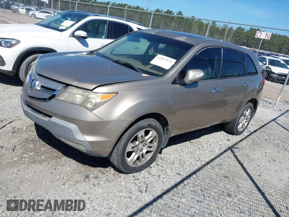 2007 Acura MDX with VIN 2HNYD28207H503276, listed as a IAAI auction lot 41877573 with 258,178 mi miles. Bid and sale history available at carsss.com. Image 2.