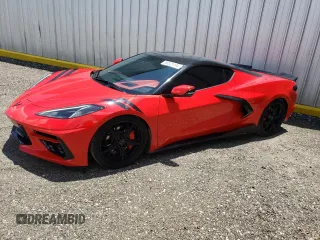 2020 Chevrolet Corvette 2LT with VIN 1G1Y72D48L5000755, listed as a Copart auction lot 55525194 with 28,030 mi miles and Salvage Title. Bid and sale history available at carsss.com. Image 1.