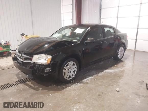 2014 Dodge Avenger SE with VIN 1C3CDZAB8EN216828, listed as a IAAI auction lot 41581761 with 177,523 mi miles. Bid and sale history available at carsss.com. Image 2.