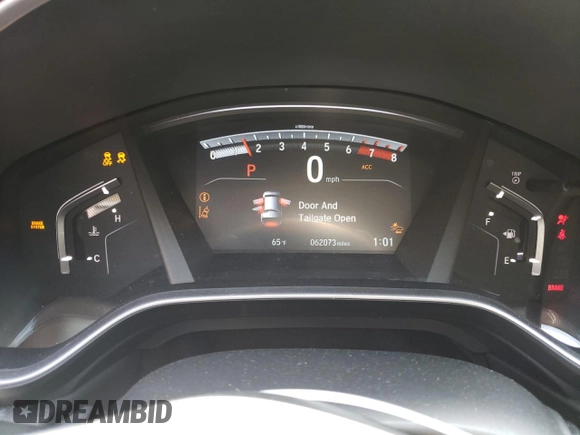 2017 Honda CR-V EX-L with VIN 2HKRW2H88HH672690, listed as a Copart auction lot 53306295 with 62,073 mi miles and Salvage Title. Bid and sale history available at carsss.com. Image 9.
