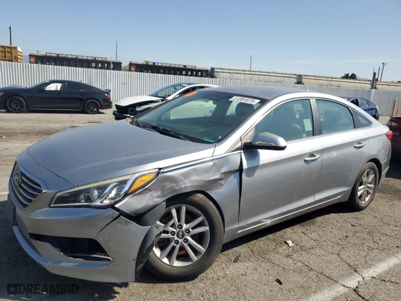 2017 Hyundai Sonata SE with VIN 5NPE24AFXHH540612, listed as a Copart auction lot 51391875 with 104,756 mi miles and Salvage Title. Bid and sale history available at carsss.com. Image 1.