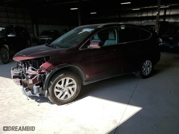 2016 Honda CR-V EX-L with VIN 5J6RM4H75GL042929, listed as a Copart auction lot 50541555 with 53,710 mi miles and Salvage Title. Bid and sale history available at carsss.com. Image 1.