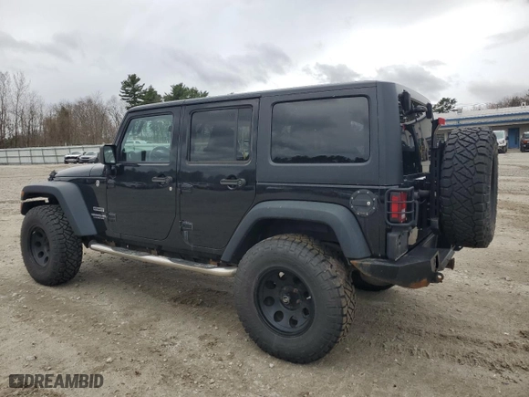 2013 Jeep Wrangler Unlimited Sport with VIN 1C4BJWDG3DL605828, listed as a Copart auction lot 53264865 with 95,967 mi miles and Salvage Title. Bid and sale history available at carsss.com. Image 2.