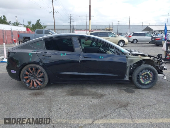 2019 Tesla Model 3 Mid Range with VIN 5YJ3E1EA3KF415601, listed as a IAAI auction lot 42125393 with 150,220 mi miles and . Bid and sale history available at carsss.com. Image 14.