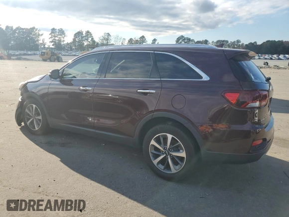 2019 Kia Sorento EX Sport V6 with VIN 5XYPH4A52KG469628, listed as a Copart auction lot 41466235 with 80,848 mi miles and Salvage Title. Bid and sale history available at carsss.com. Image 2.