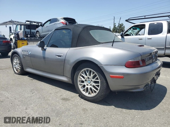 2002 BMW Z3 2.5 z VIN 4USCN334X2LM06491, wystawiony jako Copart lot #61502915 z przebiegiem 110 956 mil mil oraz Szkoda całkowita • Salvage title. Historia ofert i sprzedaży dostępna na DreamBid. Obrazek 2.