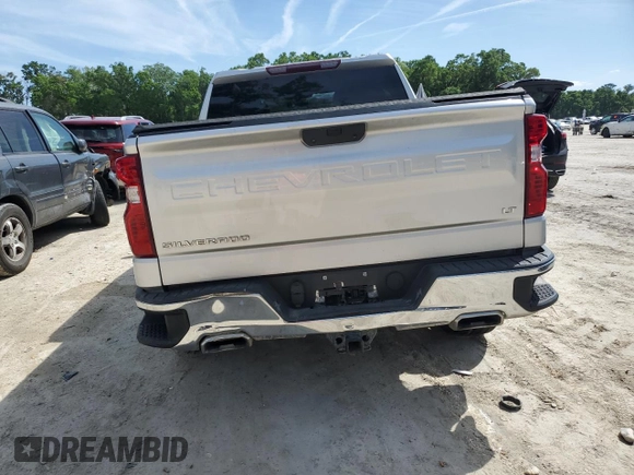 2022 Chevrolet Silverado 1500 LT with VIN 3GCUYDED7NG124900, listed as a Copart auction lot 52002995 with 57,249 mi miles and Salvage Title. Bid and sale history available at DreamBid. Image 6.