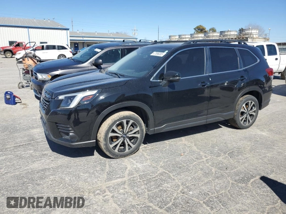 2022 Subaru Forester Limited with VIN JF2SKANC6NH430329, listed as a Copart auction lot 47896085 with 46,224 mi miles and Salvage Title. Bid and sale history available at carsss.com. Image 1.