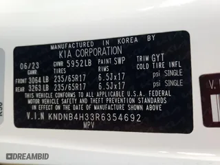 2024 Kia Carnival LX with VIN KNDNB4H33R6354692, listed as a Copart auction lot 69394664 with 23,350 mi miles and Salvage Title. Bid and sale history available at carsss.com. Image 14.