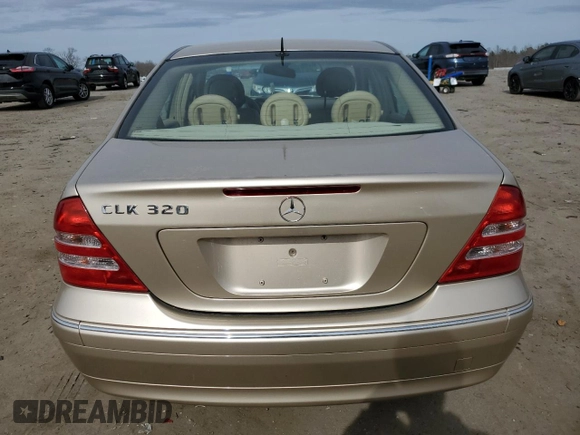 2003 Mercedes-Benz C 320 with VIN WDBRF64J83E010244, listed as a Copart auction lot 45042134 with Not Provided miles and Clean Title. Bid and sale history available at DreamBid. Image 6.