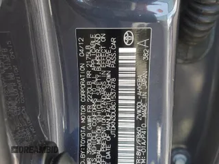 2012 Toyota Prius One with VIN JTDKN3DU8C1537478, listed as a Copart auction lot 58736315 with 149,932 mi miles and Salvage title. Bid and sale history available at DreamBid. Image 13.