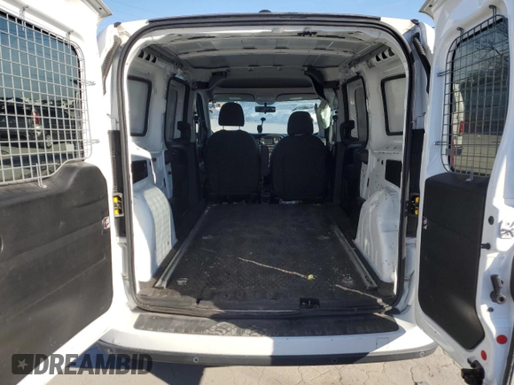 2019 Ram ProMaster City Cargo Tradesman SLT with VIN ZFBHRFBB7K6M23591, listed as a Copart auction lot 42138905 with 186,133 mi miles and Salvage title. Bid and sale history available at DreamBid. Image 6.