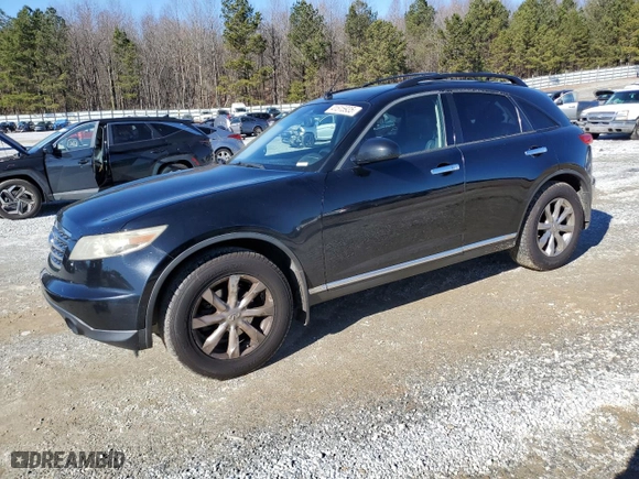 2007 Infiniti FX35 with VIN JNRAS08W97X202697, listed as a Copart auction lot 41515935 with 210,351 mi miles and Salvage Title. Bid and sale history available at carsss.com. Image 1.