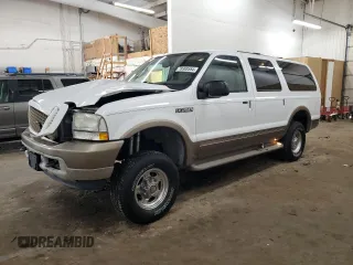 2003 Ford Excursion Eddie Bauer с VIN 1FMNU45S03EB25000, выставлен на аукционе Copart как лот 78908554 с пробегом 110 284 миль миль и Списание • Salvage title. История ставок и продаж доступна на DreamBid. Изображение 1.