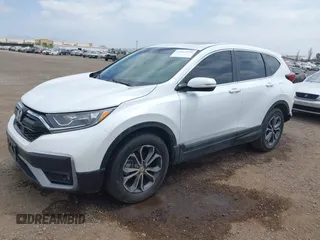2021 Honda CR-V EX-L with VIN 7FARW1H82ME019232, listed as a IAAI auction lot 42012354 with 25,864 mi miles and . Bid and sale history available at carsss.com. Image 2.