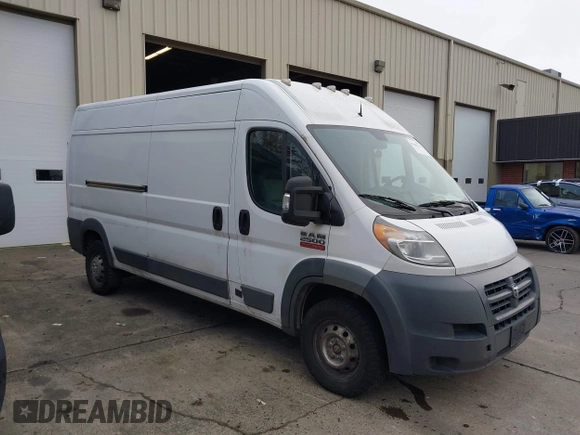 2017 Ram ProMaster Cargo with VIN 3C6TRVDG1HE526042, listed as a IAAI auction lot 41145214 with 157,653 mi miles and . Bid and sale history available at carsss.com. Image 1.