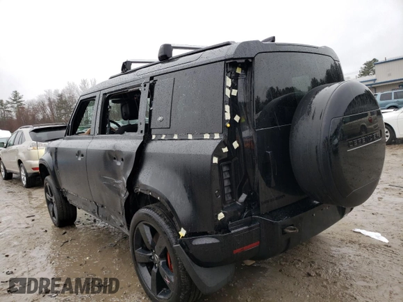 2023 Land Rover Defender X with VIN SALEXEEU8P2111784, listed as a Copart auction lot 49658795 with 25,844 mi miles and Salvage title. Bid and sale history available at DreamBid. Image 2.