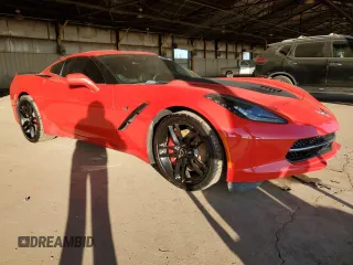 2015 Chevrolet Corvette Z51 1LT with VIN 1G1YH2D73F5100421, listed as a Copart auction lot 41861925 with 0 mi miles and Salvage Title. Bid and sale history available at carsss.com. Image 4.