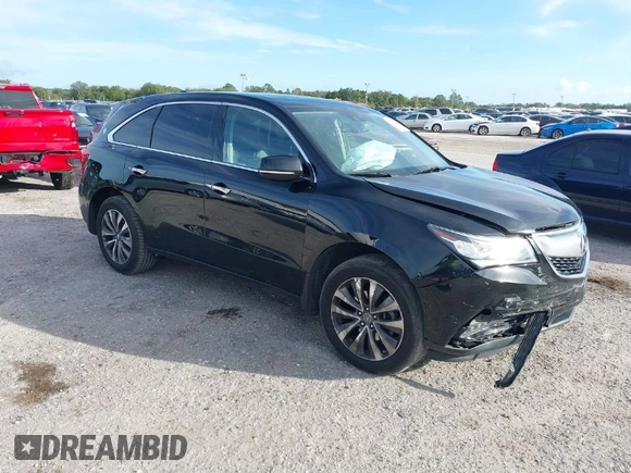 2014 Acura MDX Tech Pkg with VIN 5FRYD3H44EB020470, listed as a IAAI auction lot 40804069 with 112,995 mi miles. Bid and sale history available at carsss.com. Image 1.