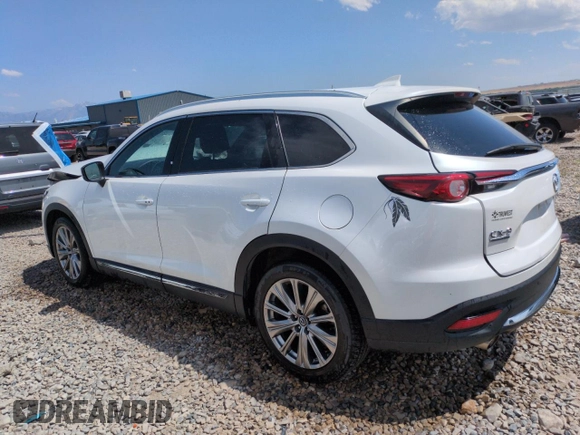 2023 Mazda CX-9 Signature with VIN JM3TCBEY7P0640089, listed as a Copart auction lot 61674085 with 55,387 mi miles and Salvage title. Bid and sale history available at DreamBid. Image 2.