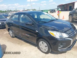 2024 Mitsubishi Mirage ES z VIN ML32FUFJ1RHF17410, wystawiony jako IAAI lot #42261775 z przebiegiem 9687 mil mil oraz . Historia ofert i sprzedaży dostępna na DreamBid. Obrazek 1.