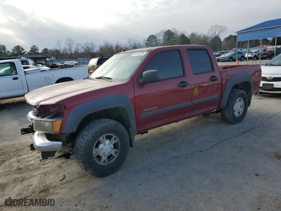 2004 Chevrolet Colorado 1SE LS Z71 with VIN 1GCDS136448104595, listed as a Copart auction lot 45130155 with 0 mi miles and Salvage Title. Bid and sale history available at carsss.com. Image 1.