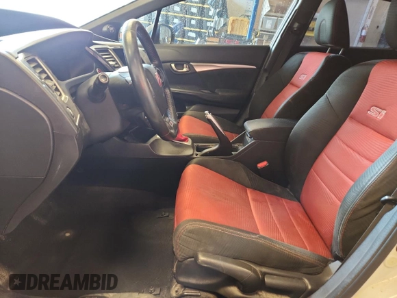 2014 Honda Civic Si with VIN 2HGFB6E59EH703287, listed as a Copart auction lot 57874665 with Not provided miles and Clean title. Bid and sale history available at DreamBid. Image 7.