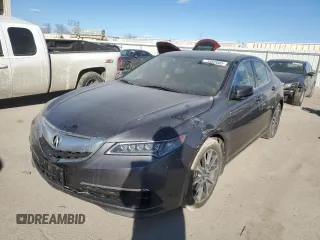 2017 Acura TLX V6 with VIN 19UUB2F30HA007000, listed as a Copart auction lot 46852005 with 0 mi miles and Salvage Title. Bid and sale history available at carsss.com. Image 1.