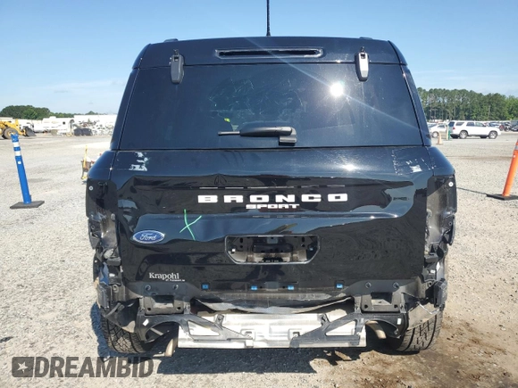 2024 Ford Bronco Sport Outer Banks with VIN 3FMCR9C69RRF18771, listed as a Copart auction lot 61416415 with 16,312 mi miles and Salvage title. Bid and sale history available at DreamBid. Image 6.