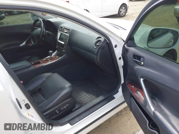 2008 Lexus IS 250 with VIN JTHCK262985019980, listed as a IAAI auction lot 42106541 with 197,860 mi miles. Bid and sale history available at carsss.com. Image 5.