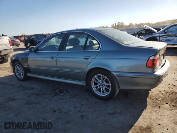 2003 BMW 5 Series 525iA with VIN WBADT43483GY99262, listed as a Copart auction lot 76890744 with 241,653 mi miles and Salvage Title. Bid and sale history available at carsss.com. Image 2.
