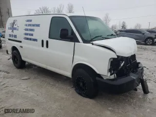 2011 Chevrolet Express Cargo Van with VIN 1GCWGFCA5B1134674, listed as a Copart auction lot 43206995 with 0 mi miles and Clean Title. Bid and sale history available at carsss.com. Image 4.