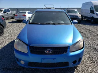 2007 Kia Spectra EX with VIN KNAFE122575008783, listed as a Copart auction lot 73116174 with 165,826 mi miles and Salvage Title. Bid and sale history available at carsss.com. Image 5.
