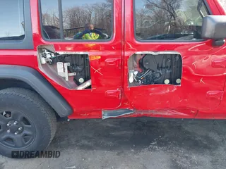 2018 Jeep Wrangler Unlimited Sport with VIN 1C4HJXDNXJW197207, listed as a IAAI auction lot 41757166 with 60,911 mi miles and . Bid and sale history available at DreamBid. Image 6.