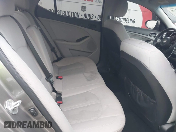 2015 Kia Optima LX with VIN 5XXGM4A75FG507392, listed as a IAAI auction lot 41889228 with 133,460 mi miles. Bid and sale history available at carsss.com. Image 8.