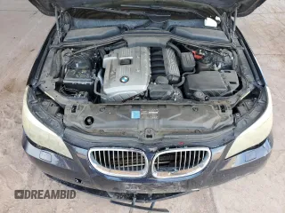 2007 BMW 5 Series 530i with VIN WBANE73567CM55416, listed as a Copart auction lot 53822535 with 145,066 mi miles and Salvage Title. Bid and sale history available at carsss.com. Image 11.