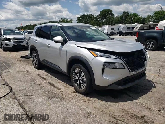 2021 Nissan Rogue SV z VIN 5N1AT3BB7MC733691, wystawiony jako Copart lot #59011065 z przebiegiem 61 827 mil mil oraz Szkoda całkowita • Salvage title. Historia ofert i sprzedaży dostępna na DreamBid. Obrazek 14.