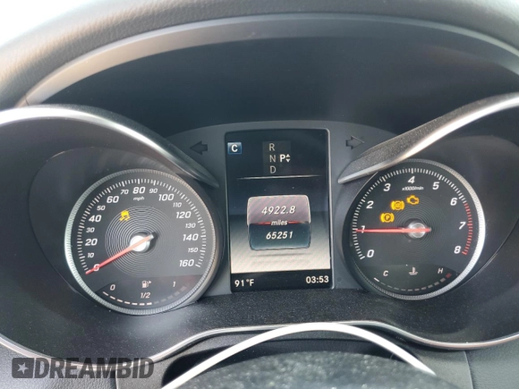 2018 Mercedes-Benz C 300 with VIN 55SWF4JB3JU280093, listed as a Copart auction lot 64334245 with 65,251 mi miles and Salvage title. Bid and sale history available at DreamBid. Image 9.