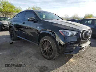 2023 Mercedes-Benz GLE 53 AMG with VIN 4JGFD6BB6PA957085, listed as a Copart auction lot 54298095 with 3,783 mi miles and Salvage title. Bid and sale history available at DreamBid. Image 4.