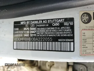 2011 Mercedes-Benz E 350 Luxury with VIN WDDHH8HB0BA222055, listed as a Copart auction lot 79718454 with 221,008 mi miles and Clean Title. Bid and sale history available at DreamBid. Image 13.