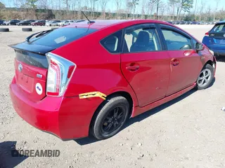 2012 Toyota Prius One with VIN JTDKN3DU7C1511566, listed as a IAAI auction lot 42071435 with 272,827 mi miles. Bid and sale history available at carsss.com. Image 4.