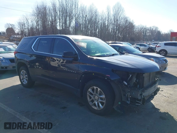 2020 Chevrolet Traverse LS with VIN 1GNERFKW9LJ289661, listed as a IAAI auction lot 41452844 with 88,573 mi miles and . Bid and sale history available at DreamBid. Image 1.
