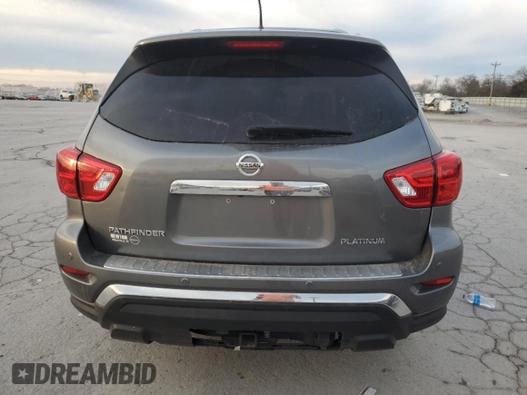 2018 Nissan Pathfinder Platinum z VIN 5N1DR2MN5JC610951, wystawiony jako Copart lot #46655905 z przebiegiem 97 539 mil mil oraz Szkoda całkowita • Salvage title. Historia ofert i sprzedaży dostępna na DreamBid. Obrazek 6.