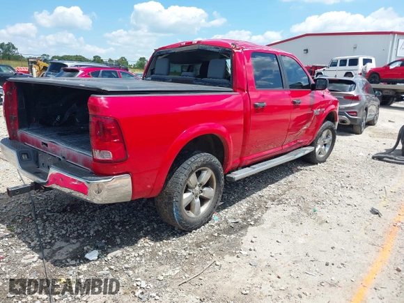 2014 Ram 1500 Big Horn with VIN 1C6RR7LT0ES290576, listed as a IAAI auction lot 42347578 with 146,609 mi miles and . Bid and sale history available at DreamBid. Image 4.