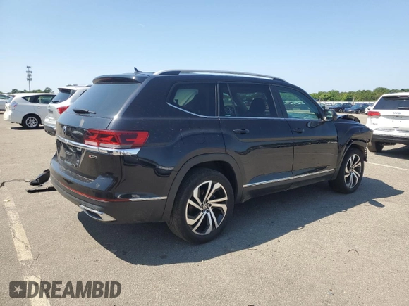 2022 Volkswagen Atlas SEL with VIN 1V2BP2CA9NC519850, listed as a Copart auction lot 61124825 with 26,243 mi miles and Salvage title. Bid and sale history available at DreamBid. Image 3.