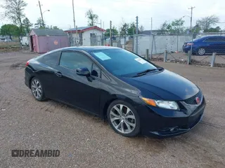 2012 Honda Civic Cpe Si with VIN 2HGFG4A5XCH701055, listed as a IAAI auction lot 41280818 with 151,161 mi miles. Bid and sale history available at carsss.com. Image 1.